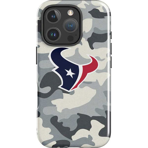 NFL Houston Texans Camo iPhone 16 Pro Impact Case